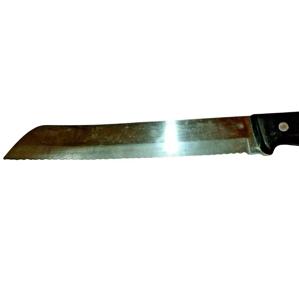 JA Henckels International Eversharp 8 Inch Serrated‎ Bread Knife Black Handle